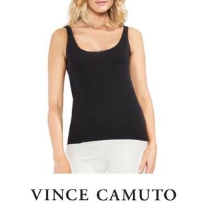 NWT Vince Camuto Black Tank Top Size Large